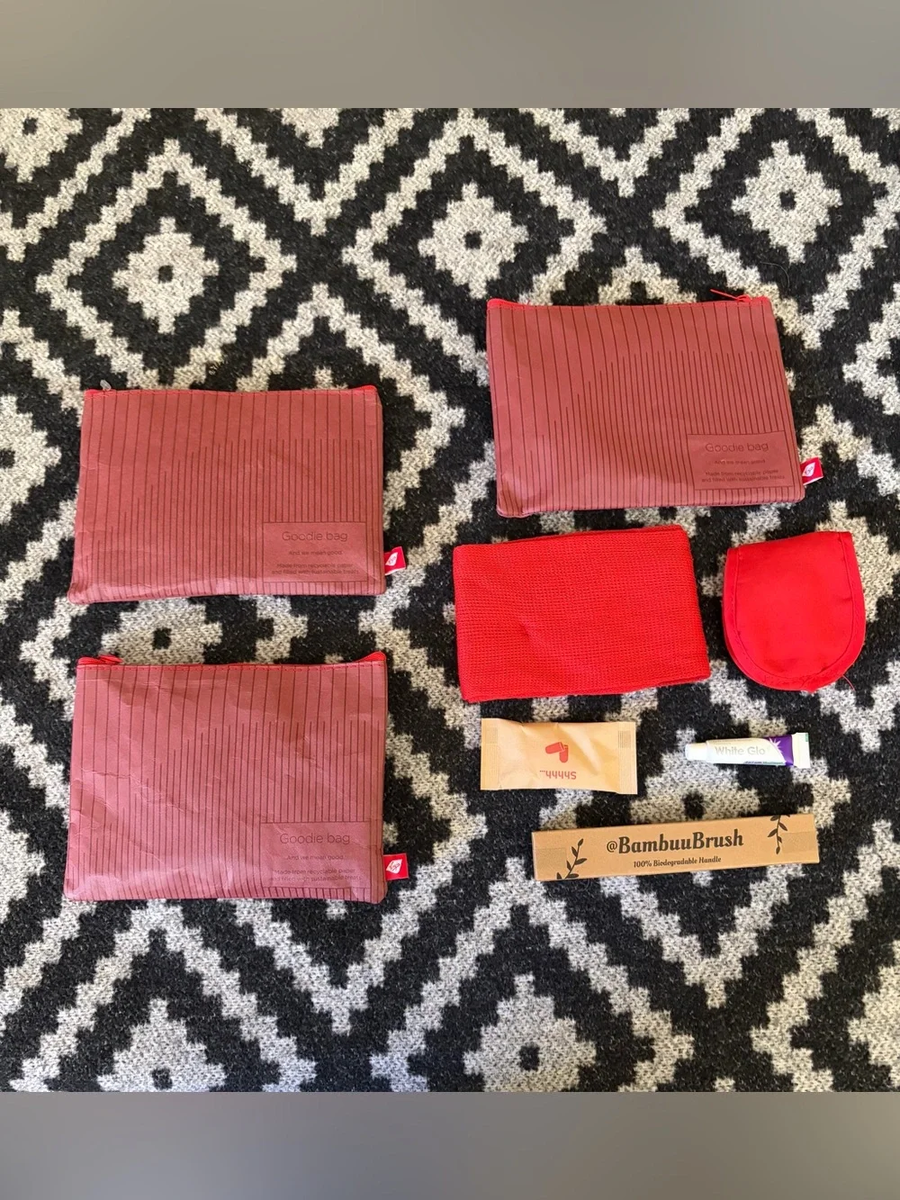 Lot of 3 Travel Pouch Sets Virgin Atlantic